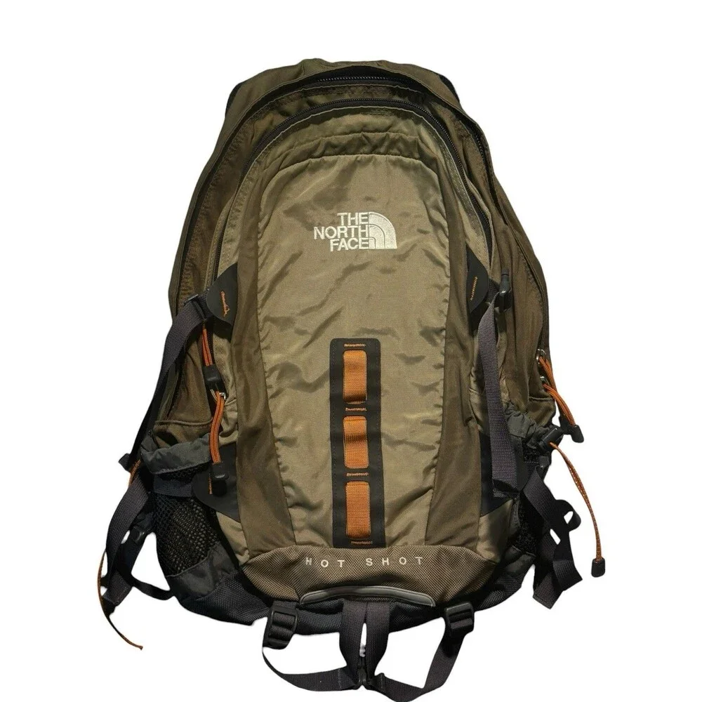 The North Face Hot-Shot Backpack Military Green Performance/Hiking/Travel
